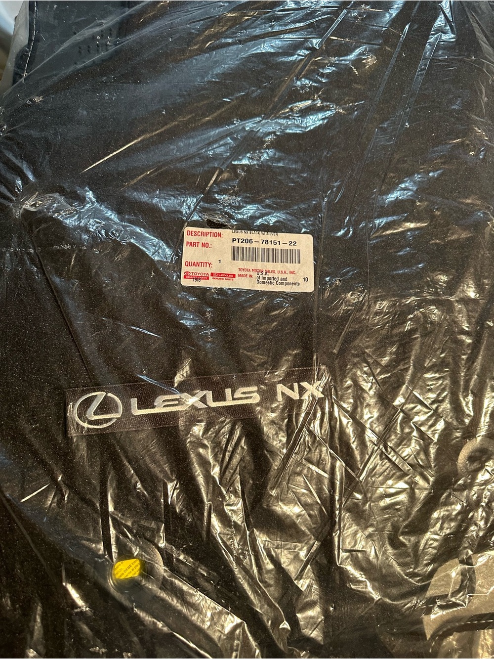 NX Black Branded Floor Mats